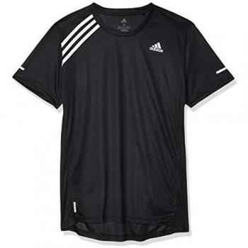 adidas Own The Run tee Camiseta de Manga Corta, Hombre, Black/White, S