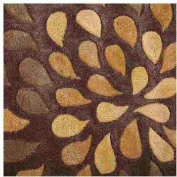 Creaciones Meng Alfombra Rejuntada Pelo Alto, Poliéster, Multicolor, 90x150x3 cm