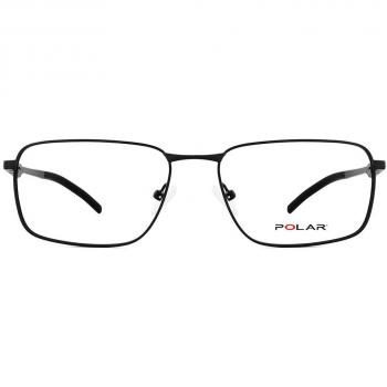 Polar MARSHALL 76 Gafas Recetadas para Hombre Negras con Armazones Negros y Lentes Recetadas de 55
