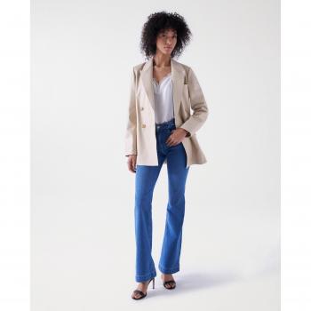 Vaquero push up de mujer Destiny flare de tiro medio Salsa Jeans