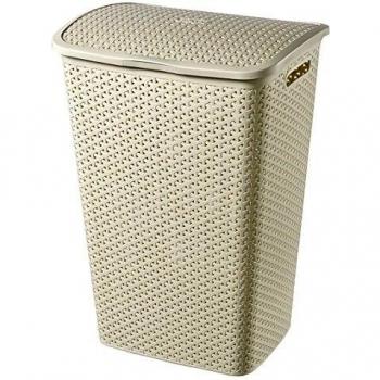 Curver 216582 Mystyle Cesta De Ropa, 43x33x60 Centimeter, Blanco Vintage