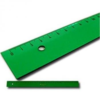 REGLA SERIE TECNICA 20CM COLOR VERDE GRADUADA
