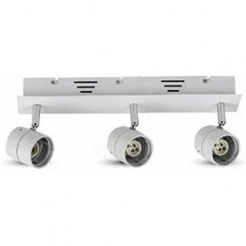Foco Empotrable Triple LED Orientable 3xGU10 y GU5.3 (MR16) Color Blanco V-TAC VT-790