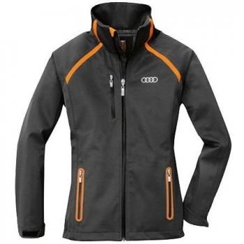 Audi 3131205003 R8 LMS Chaqueta Softshell para Mujer, Gris/Naranja, Talla M