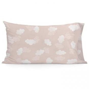 Funda de Almohada Rosa Nubes 50x75 cm 100% Algodón Calidad 150 Kids HappyFriday