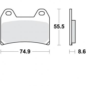 Juego de pastillas de freno TRW Lucas Racing MCB683CRQ para freno de disco, sin homologación para carretera