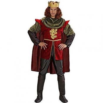 Disfraz de Caballero Real Medieval Rojo y Verde - Talla S