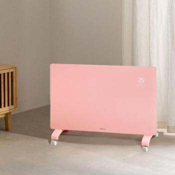 Calefactor Eléctrico de Cristal WARM CRYSTAL 2000W con WiFi y Pantalla LED Táctil - Rosa