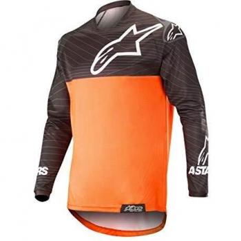 Venture R Multi-Color Jersey for Adults - Unisex, Fluorescent Orange and Black