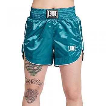 Pantalón corto femenino básico negro y verde XS