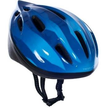 Trespass Cranky Cycle Safety Helmet Casco, Unisex niños, Azul