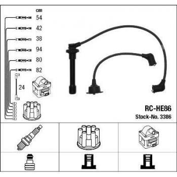 Juego de cables de encendido NGK 3386