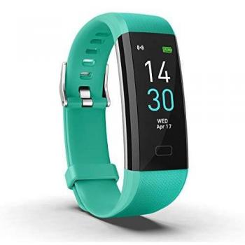 Fitness Pulsera de Actividad Reloj Inteligente Impermeable IP68 con Pantalla Color, Pulsera Inteligente Pulsómetro, Cronómetros, Monitor de Sueño Podómetro GPS Reloj Deportivo Mujeres Hombres Niños