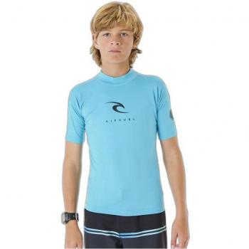 Camiseta Rip Curl Corps Short Sleeve Rash Vest para Niño en Azul