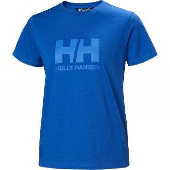 Camiseta Helly Hansen Logo 2.0 Manga Corta Azul Cobalto Mujer - M