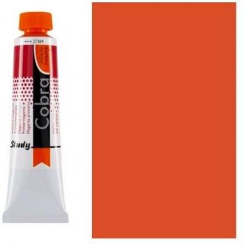 Talens Cobra Study Acuarela ölfarbe, Ver descripción, 340 Pyrrolrot Hell, 40 ml