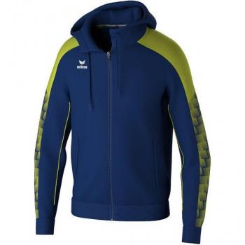Erima Men's Evo Star Training Jacket with Hood - New Navy/Lime M