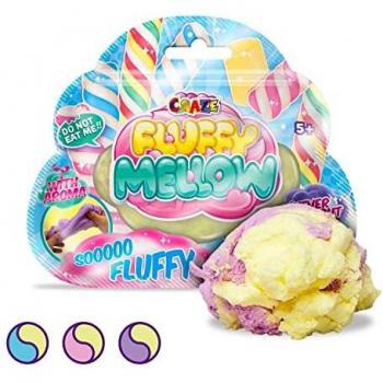 CRAZE Fluffy Mellow Scented Aroma Soft Pastel Clay Zip Bag Resellable 21248, Multicolor