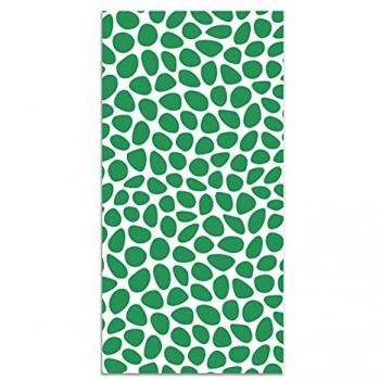 Alfombra Vinílica Antideslizante e Ignífuga Patrón Empedrado Verde 80x250 cm - Ideal para Cocina y Salón