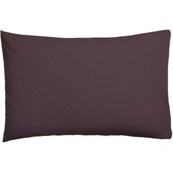 Funda de Almohada Lisa Algodón Morado 45x155 cm