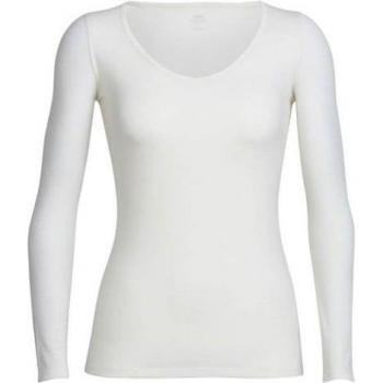Icebreaker Siren LS Sweetheart Camiseta, Mujer, Blanco
