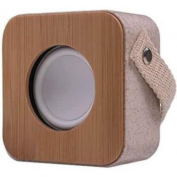 Mars Gaming MS-Eco, Altavoz Bluetooth 5.1 Ecológico, Material Orgánico Wheat Straw y Bambú, Tamaño Compacto