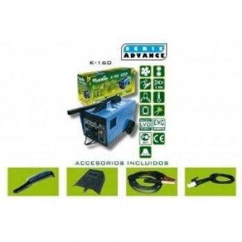 Cevik CE-K160 - Equipo de Soldadura 160 A. Electrodos de 1,6 a 4,00 mm. Con accesorios