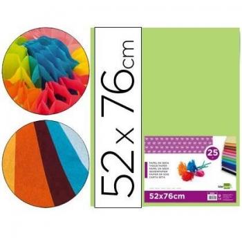 Papel seda 52x76cm 18g/m2 Verde medio