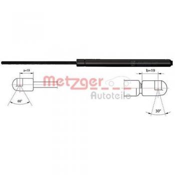 Muelle neumático para capó de motor VW Passat B6 - METZGER 2110529