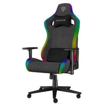 Silla Gaming Genesis Trit 660 RGB Ergonométrica, 150kg, Tela Transpirable y Ajustes Avanzados
