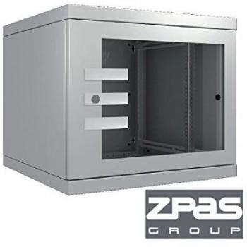 '19 EDV Armario para servidor - Armario de pared 6U 600 x 400 zpas Armario de red negro 12HE