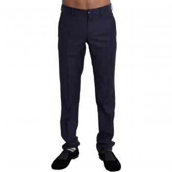 Dolce & Gabbana Navy Blue Slim Fit Dress Trouser Pants for Men - IT44 | XS