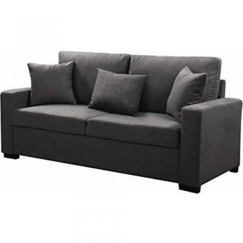 habitatetjardin Sofá Alise - 3 plazas - Gris