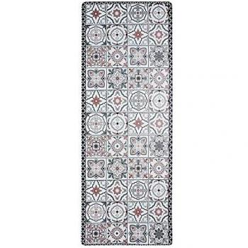Alfombra de cocina - THE DECO FACTORY - AZULEJOS - Gris - Rectangular - Sintética
