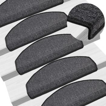 Alfombrillas de Escalera Day and Night - 10 unidades, color gris antracita, dimensiones 65x24x4 cm