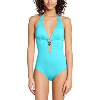 Banana Moon DREAMY SWAMIS - Traje de baño de una pieza para mujer, Blau - Bleu