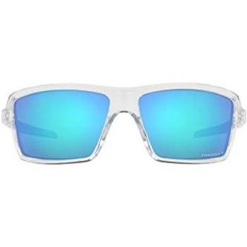 Oakley Cables Woodgrain Sunglasses with Prizm Deep Water Polarized Lenses