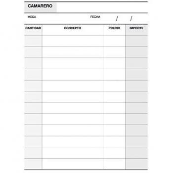 Apli 12689 Camarero Natural Triplicado, 1/8 X A-89