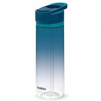 Quokka Quick SIP - Azurite 830 ML | Botella de Agua Deportiva Reutilizable de Tritan sin BPA - Fácil Apertura con Boca de Silicona Anti-Goteo