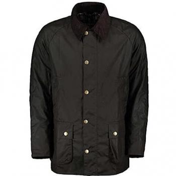 Barbour Ashby Wax Jacket Olive Khaki S