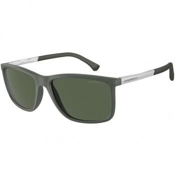 Emporio Armani EA4058 Polarized Men's Sunglasses Green Square 58mm