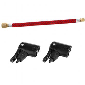 MagiDeal 2x Válvula de Adaptador 1x Manguera de Extensión de Bomba Presta Schrader Neumático Inflador Bicicleta Bici