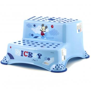 Plastimyr Mickey - Taburete con doble escalón, color azul