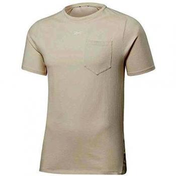 Reebok LM Pocket tee Camiseta, Hombre, Stucco, L