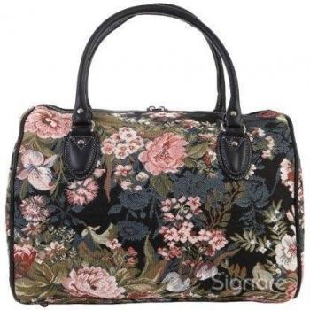 Signare Tapiz Bolso Grande Mujer Bolsas de Viaje Bolso de Viaje Mujer Fin de Semana con diseño de Flores y Criaturas de jardín