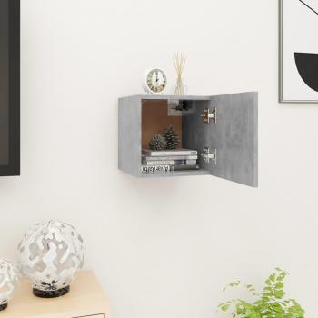 Soporte para TV gris hormigón 30,5x30x30 cm