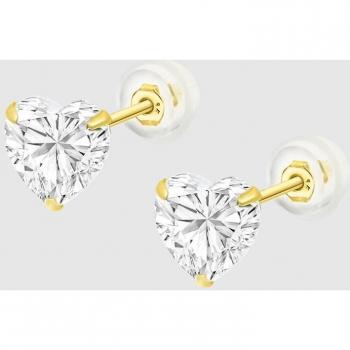Pendientes Corazón Time Road Basics Oro 9K