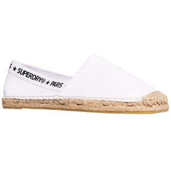 Superdry Erin Elastic Espadrille, Alpargata para Mujer, Blanco