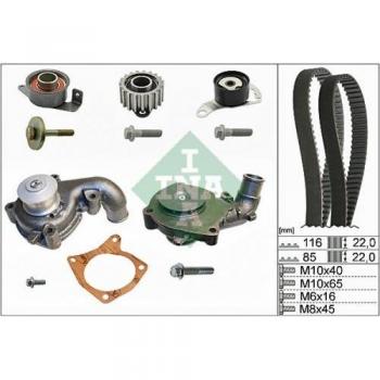 Kit de distribución con bomba de agua INA 530 0104 31 para Ford Fiesta IV