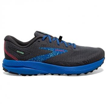 Zapatillas de trail Brooks Divide 4 hombre ebony/black/victoria b, características: diseño para running, color ebony/black/victoria blue, talla 45.5 EU